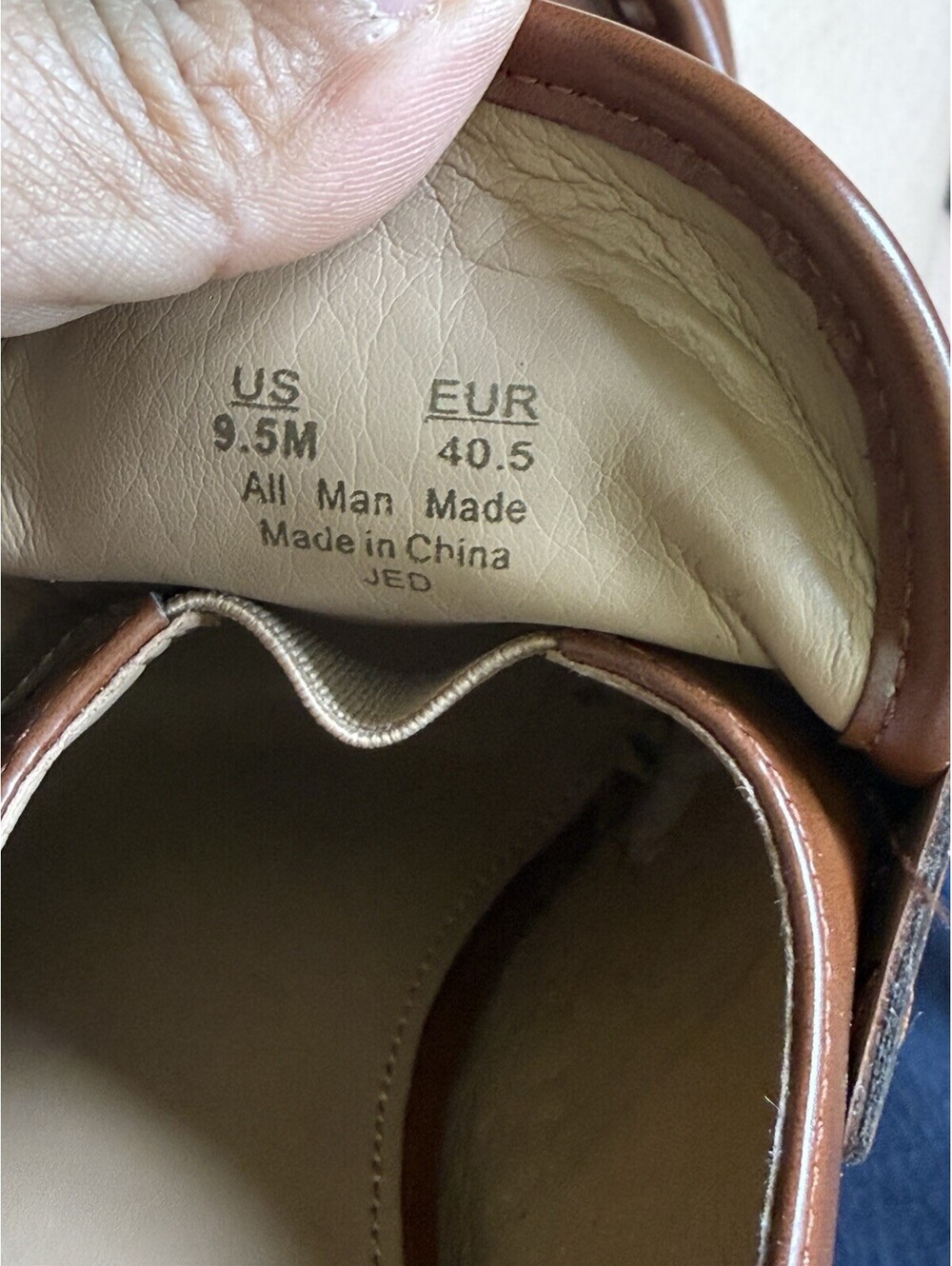 Sam Edelman Women’s Brown Leather Tassel Almond Toe Slip-On Pumps 9.5M - Picture 8 of 8
